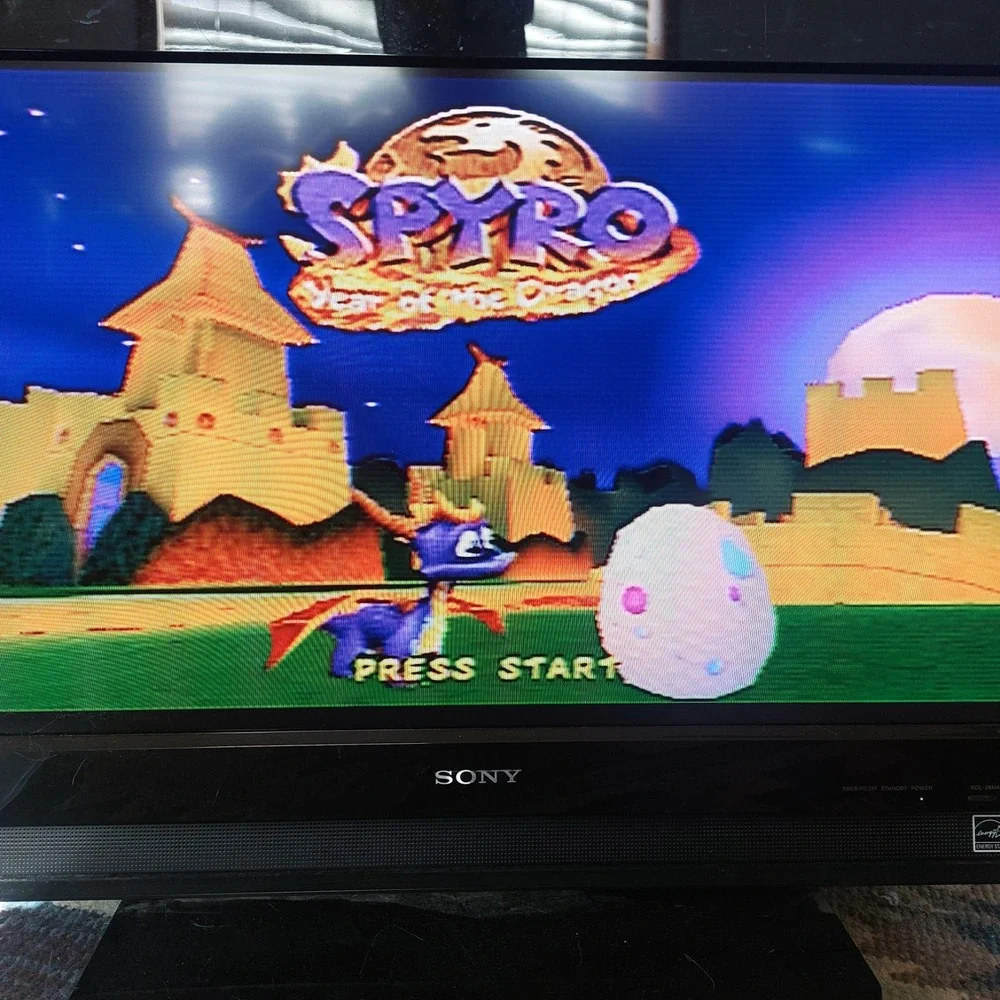 Sony Spyro Year of the Dragon PS1 OS Purple Good Tested SCUS-94467